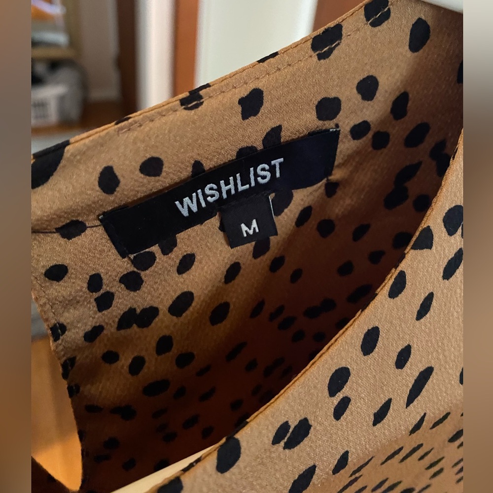 Animal print flowy dress